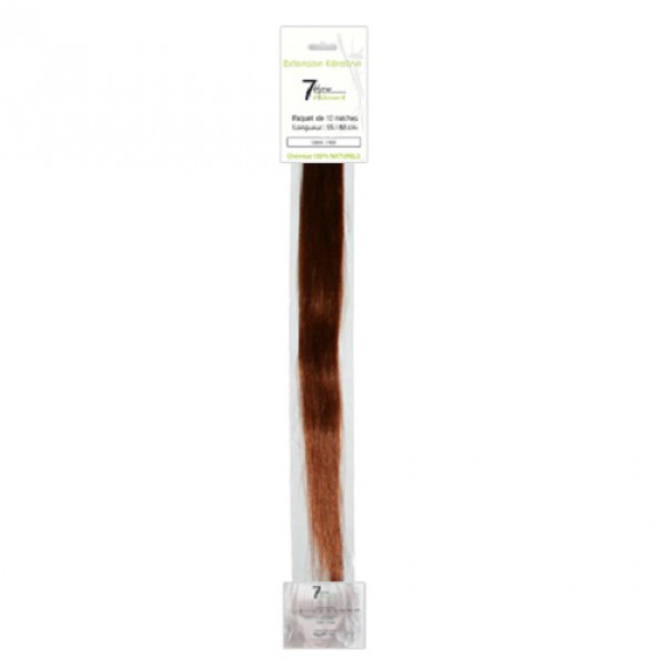 EXTENSION A LA KERATINE 100% NATURELS 60 CM BLOND CLAIR CUIVRE IRISE