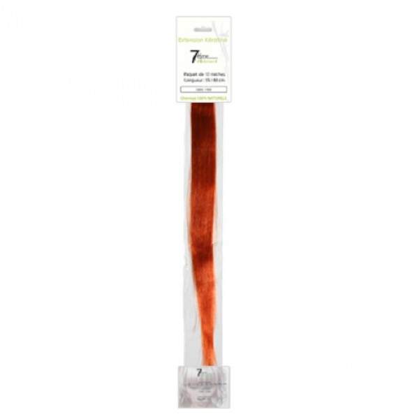 EXTENSION A LA KERATINE 100% NATURELS 60 CM BLOND CUIVRE INTENSE